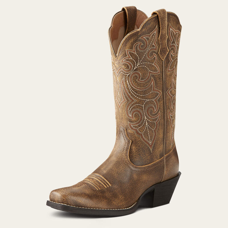 Ariat Womens Round Up Square Toe - Vintage Bomber