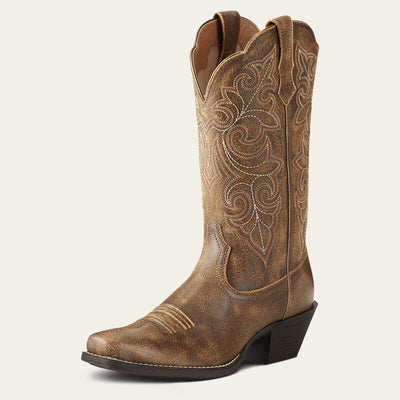 Ariat Womens Round Up Square Toe - Vintage Bomber