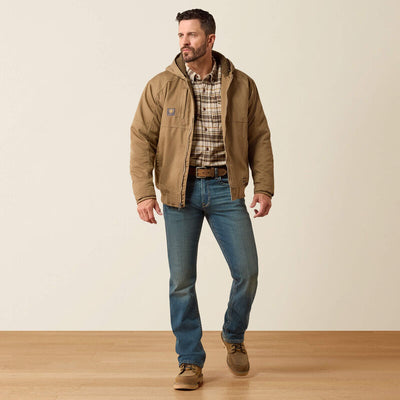 Ariat Mens REBAR Duracanvas Jacket - Field Khaki