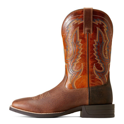 Ariat Mens STEADFAST Boots - Western Brown Fall Orange