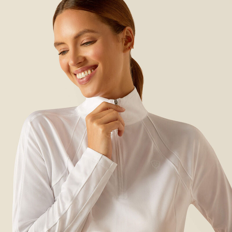 Ariat Womens SUNSTOPPER 3.0 LONG SLEEVE TOP - White