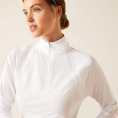 Ariat Womens SUNSTOPPER 3.0 LONG SLEEVE TOP - White
