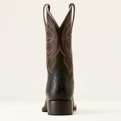 Ariat Womens Buckley Boots - Black Blanket Emboss / Limousine Black