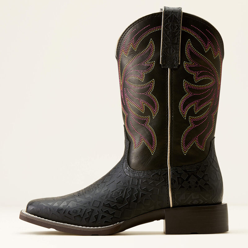 Ariat Womens Buckley Boots - Black Blanket Emboss / Limousine Black