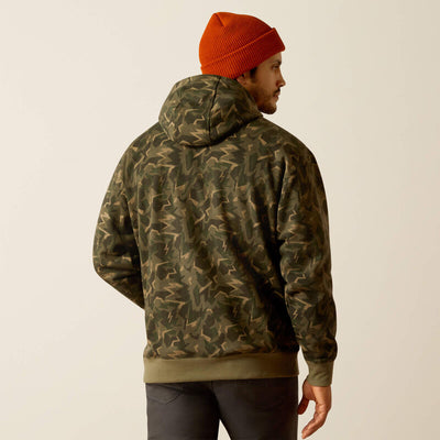 Ariat Mens Rebar WORKMAN SHARD Hoddie - Deep Lichen Camo