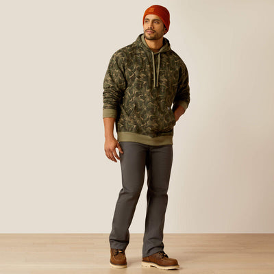 Ariat Mens Rebar WORKMAN SHARD Hoddie - Deep Lichen Camo