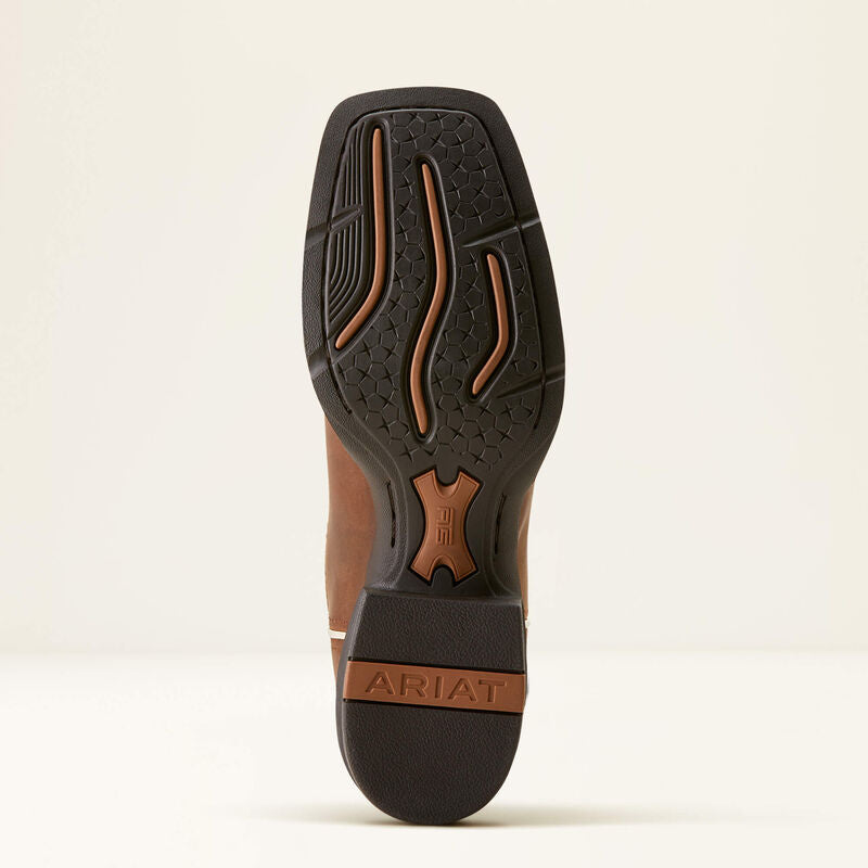 Ariat Womens Round Up Ryder Boots - Distressed Brown Golden Pink