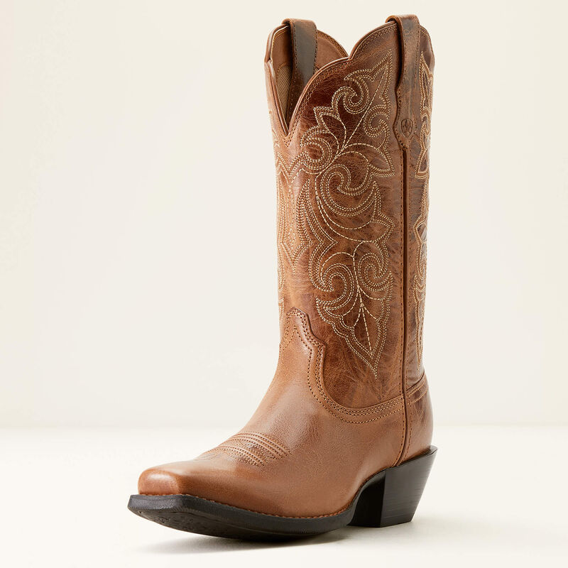 Ariat Womens ROUND UP SQUARE TOE Boots - Ready Russet