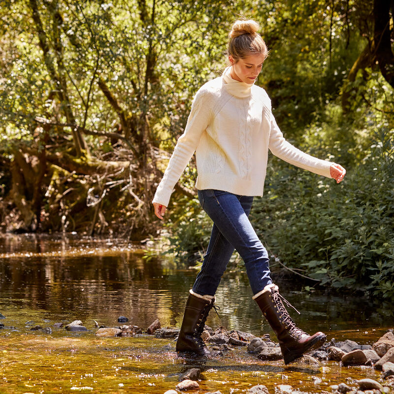 Ariat Womens WYTHBURN II SHERPA Waterproof Boots - Dark Mocha