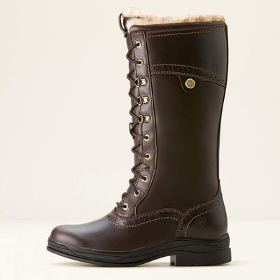 Ariat Womens WYTHBURN II SHERPA Waterproof Boots - Dark Mocha