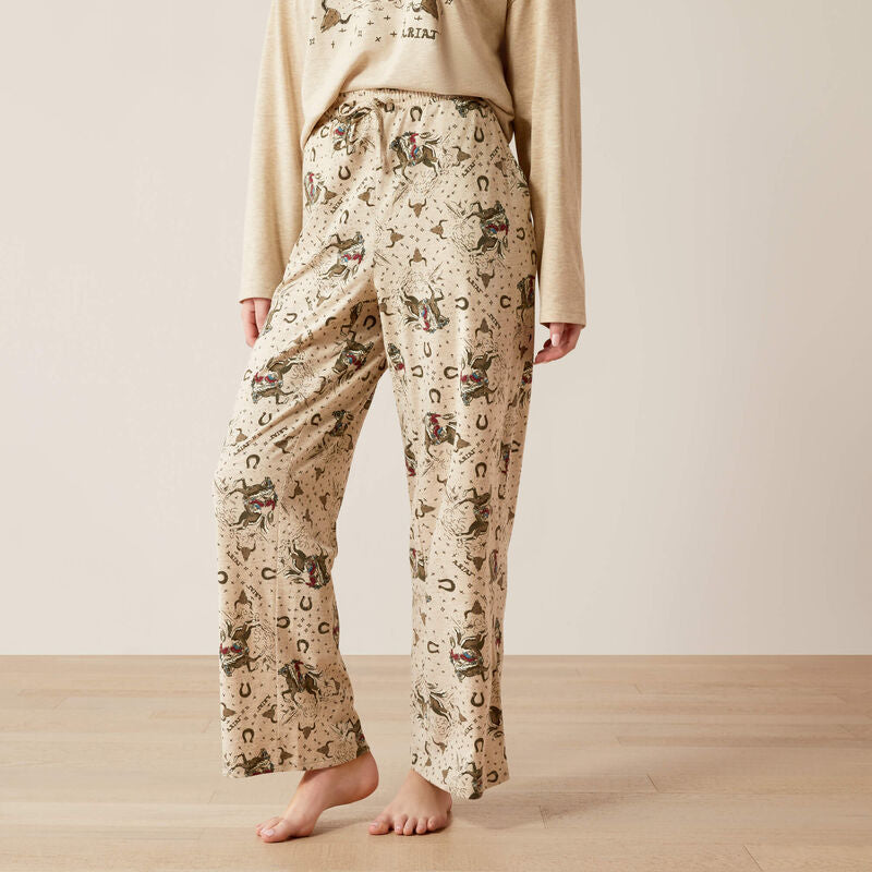 Ariat Womens Dreams PAJAMA SET - Cowgirl print