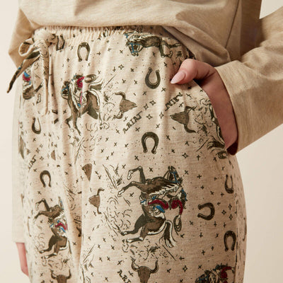 Ariat Womens Dreams PAJAMA SET - Cowgirl print