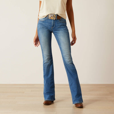 Ariat Womens CASSANDRA HIGH Rise Boot Cut Jeans - Colour: Anaheim