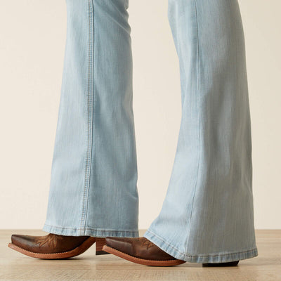 Ariat Womens JUNE PERFECT RISE, FLARE Jeans - Colour: Springfield