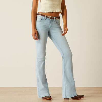Ariat Womens JUNE PERFECT RISE, FLARE Jeans - Colour: Springfield