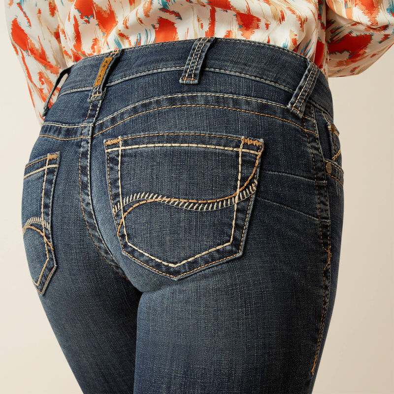 Ariat Womens LILLA MID Rise, Boot Cut Jeans - Colour: Missouri