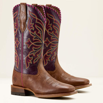 Ariat Womens SHOWDOWN Boots - Dark Tan Vino