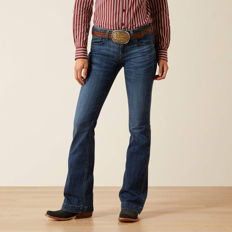Ariat Womens BESSIE SLIM TROUSER PERFECT RISE Jean - Colour: iRVINE