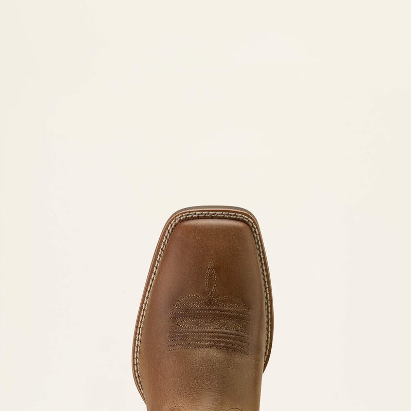 Ariat Mens Sport Steer Skull Boots - Sandstorm Bitter Chocolate