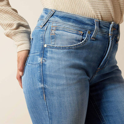 Ariat Womens CAMELLIA High Rise Boot Cut Jeans - Colour: GLENDALE