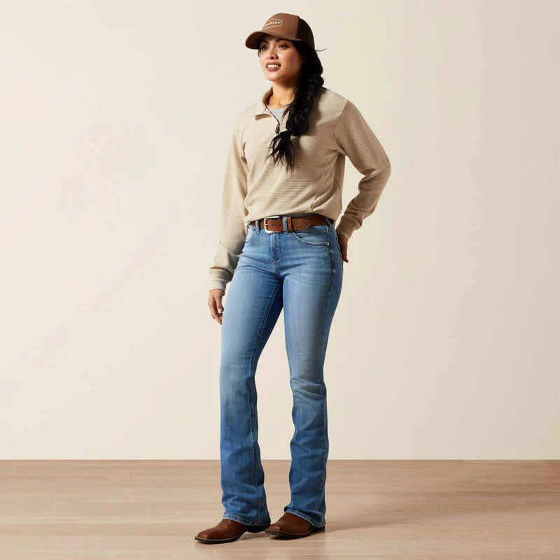 Ariat Womens CAMELLIA High Rise Boot Cut Jeans - Colour: GLENDALE