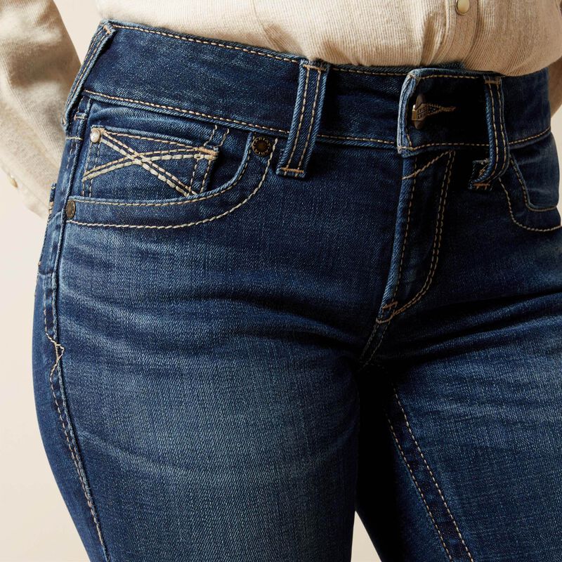 Ariat Womens ADALYNNE PERFECT RISE, Boot Cut Jeans - Colour: Barryessa