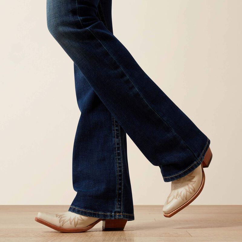 Ariat Womens ADALYNNE PERFECT RISE, Boot Cut Jeans - Colour: Barryessa
