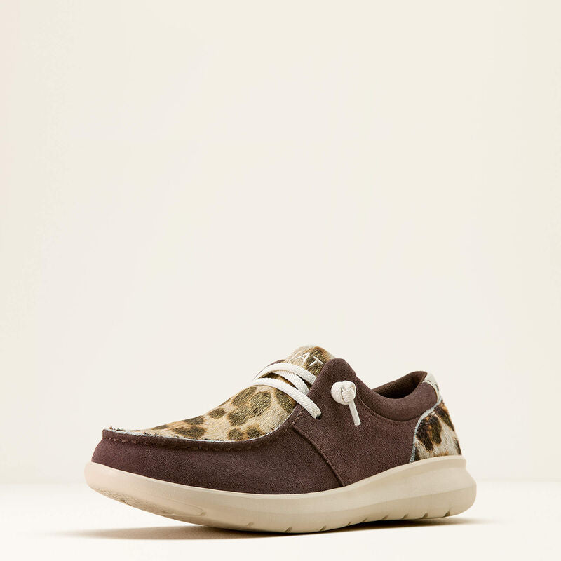 Ariat Womens HILO - Chocolate Smoke/Gilded Leopard Hair On