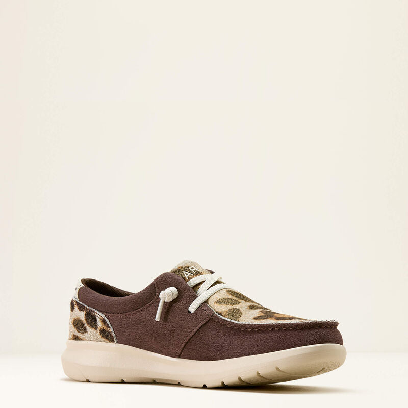 Ariat Womens HILO - Chocolate Smoke/Gilded Leopard Hair On