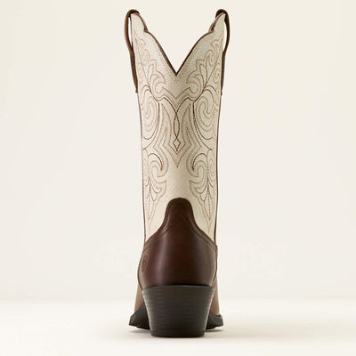 Ariat Womens Round Up Square Toe - Vintage Caramel Distressed Ivory