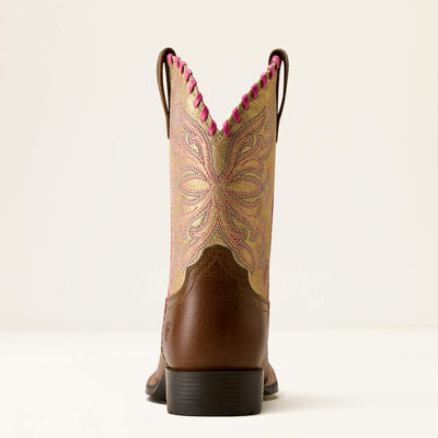 Ariat Kids SUNDOWN WST - Georgia Clay Royal Gold Metallic