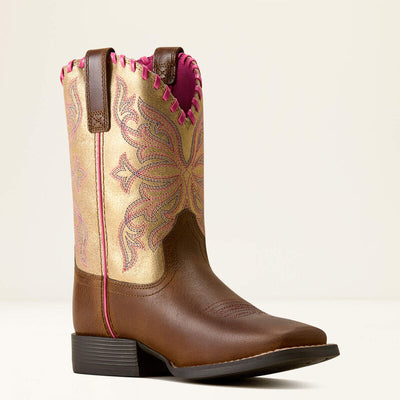 Ariat Kids SUNDOWN WST - Georgia Clay Royal Gold Metallic