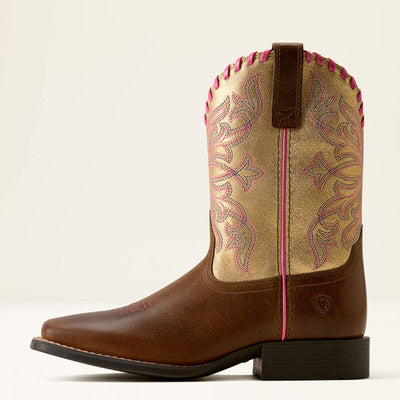 Ariat Kids SUNDOWN WST - Georgia Clay Royal Gold Metallic