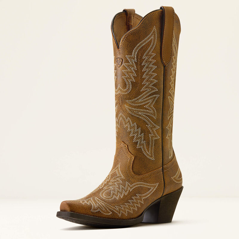 Ariat Womens Round Up COLLINS D TOE - Colour: Brown Bomber
