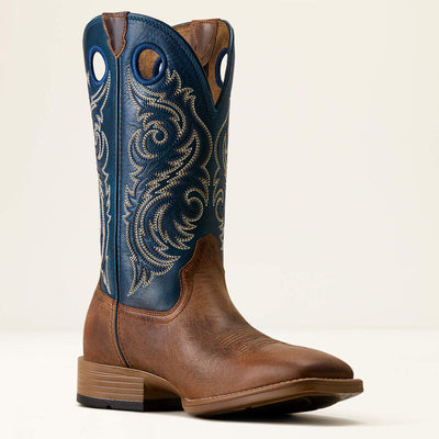 Ariat Mens Redcliff Wide Square Toe - Autumn Tan Midnight Azure