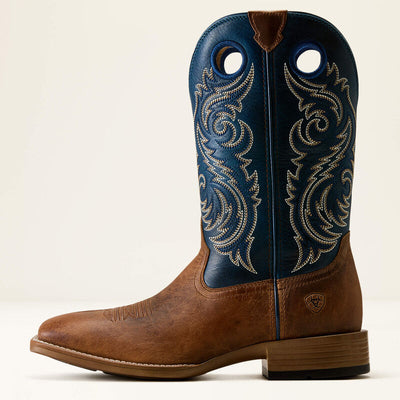 Ariat Mens Redcliff Wide Square Toe - Autumn Tan Midnight Azure