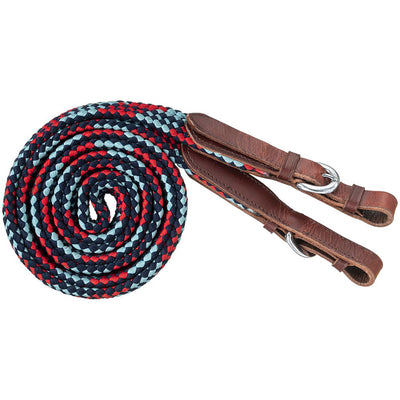 Flat Braided Trail Reins 7FT by Tough1