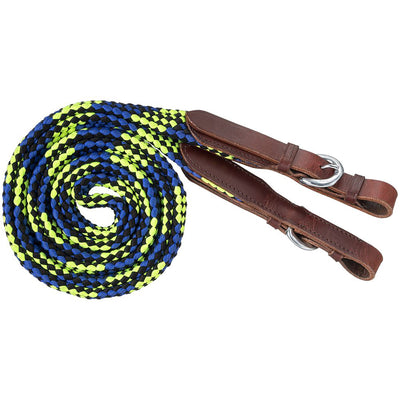 Flat Braided Trail Reins 7FT by Tough1