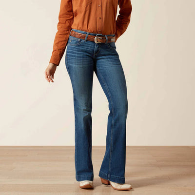 Ariat Womens LESLIE SLIM TROUSER PERFECT RISE Jean - Colour: VERMONT