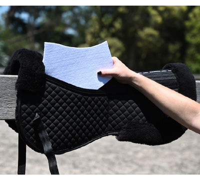 WeatherBeeta 4 Pocket Adjustable Half Pad 17 inch - BLACK