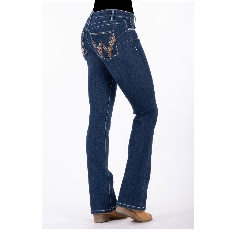 Wrangler Womens AMELIA Q-BABY BOOTY UP Jeans