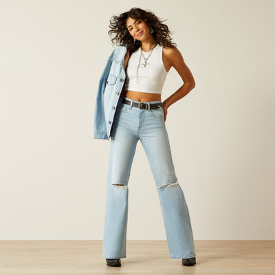 Ariat Womens ZUMA, ULTRA HIGH RISE, WIDE LEG, Tomboy Jeans