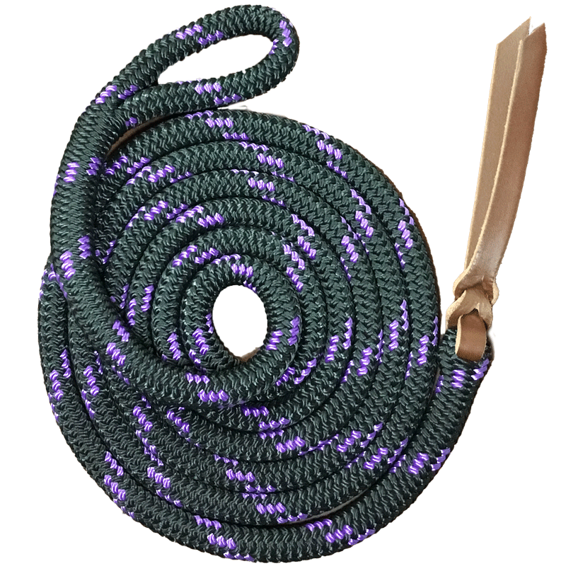 Nungar Knots Lead 12mm x 12FT Clipless - BLACK/PURPLEE