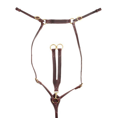 Fort Worth Classic Harness Leather 5-8 inch Stockmans Breastplate