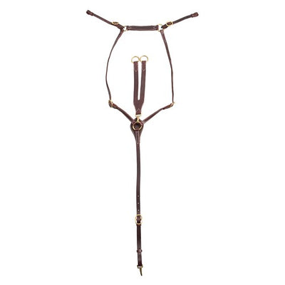 Fort Worth Classic Harness Leather 5-8 inch Stockmans Breastplate