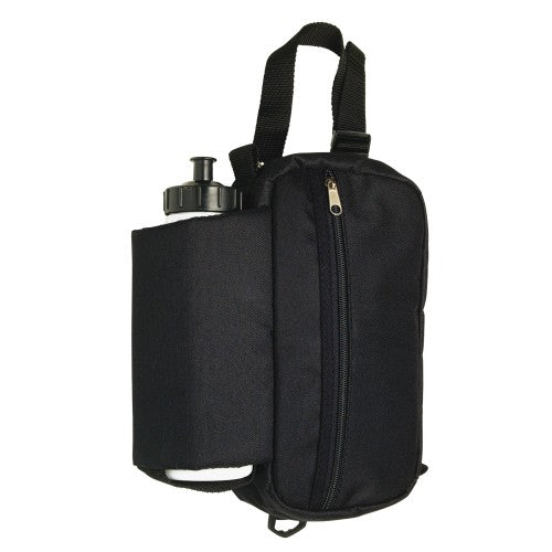 Saddle Bag - Insulated Water Bottle holder and Zipper Pouch Case