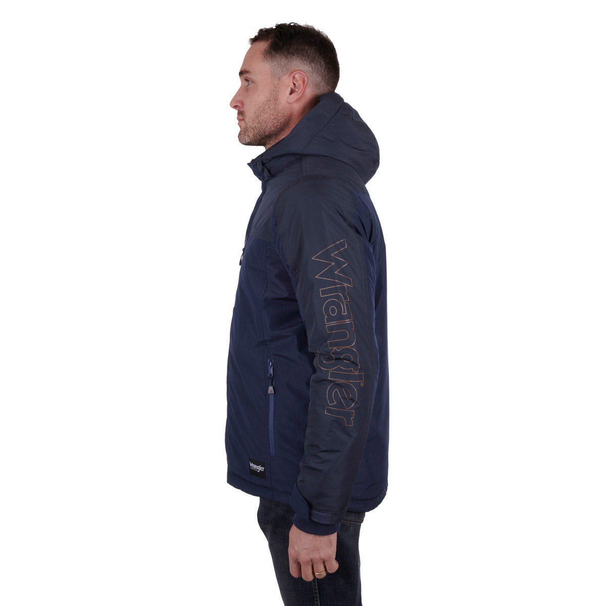 Wrangler MENS MURPHY WATERPROOF JACKET - Navy