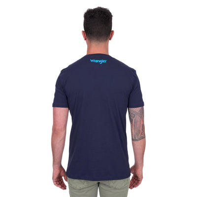 Wrangler Mens ALBERT Short Sleeve Tee Shirt - Navy