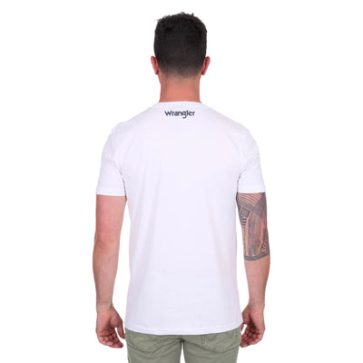 Wrangler Mens LANCE Short Sleeve Tee Shirt - White