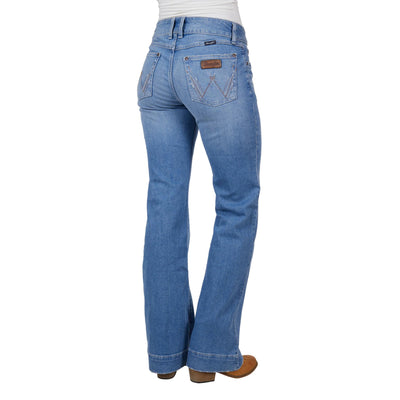 Wrangler Womens HALLIE Trouser Leg Jeans - 34 inch Leg